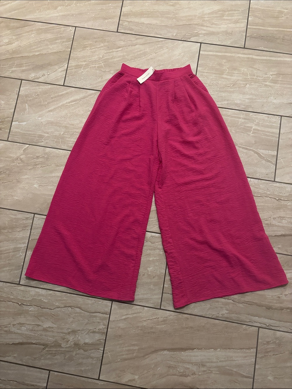 mi ami For Francesca's Women’s Wide Pants - Pink Size Small NWT